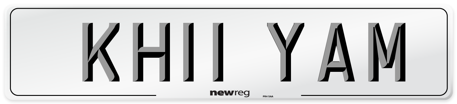 KH11 YAM Number Plate from New Reg